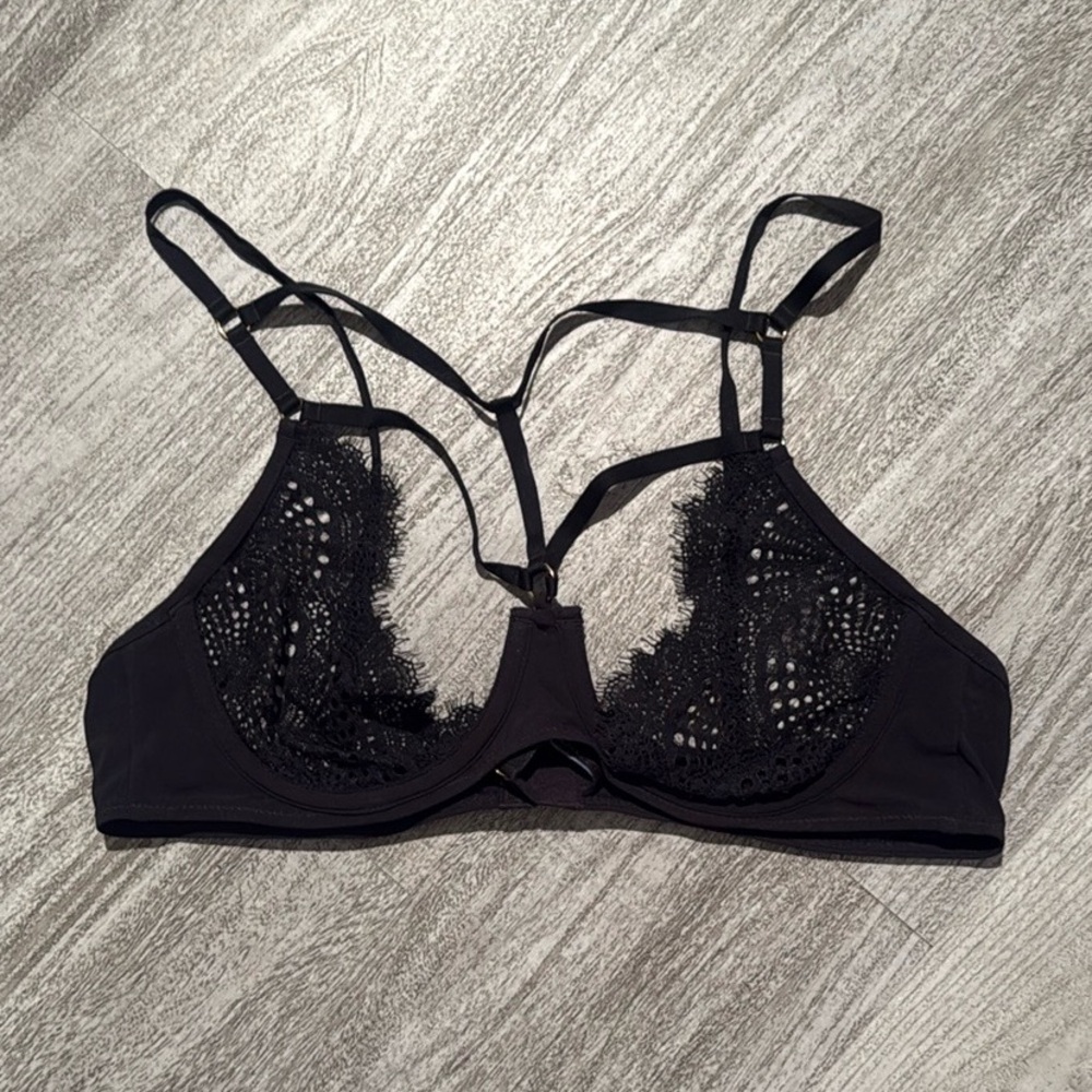 Elegant Black Lace Bralette